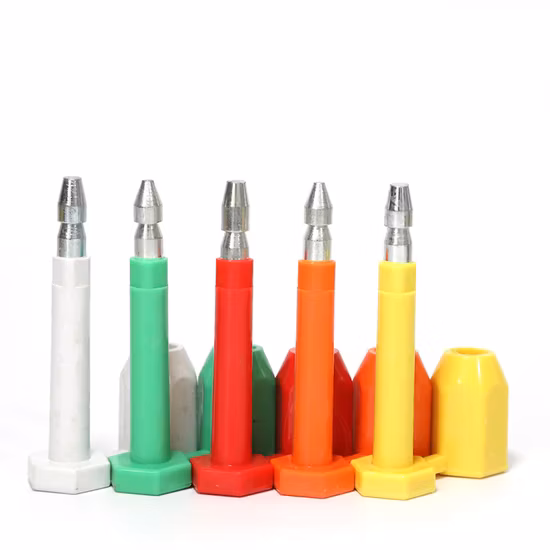 High Security Anti-Spin Bar Code Container Bolt Seal Self-Lock Single Use Steel Bolt Seal