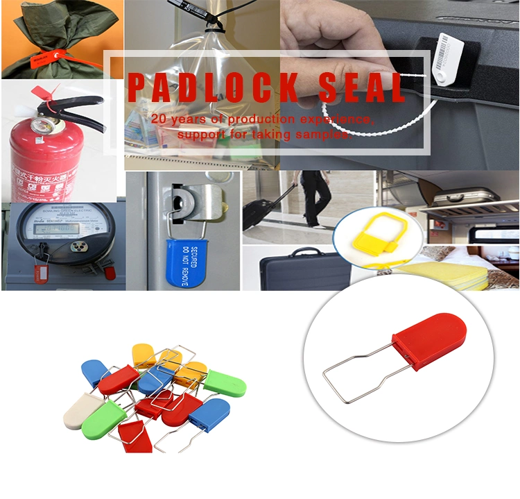 Polypropylene Self-Locking Fixed Plastic Metal Padlock Seal Lock High Security Seals