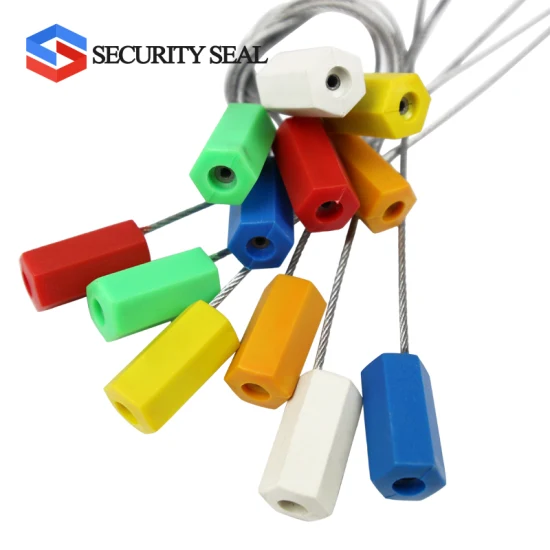 Adjustable Length Tamper Evident Cable Seal Customized Security Metal Pull Tight Cable Seal with Printing